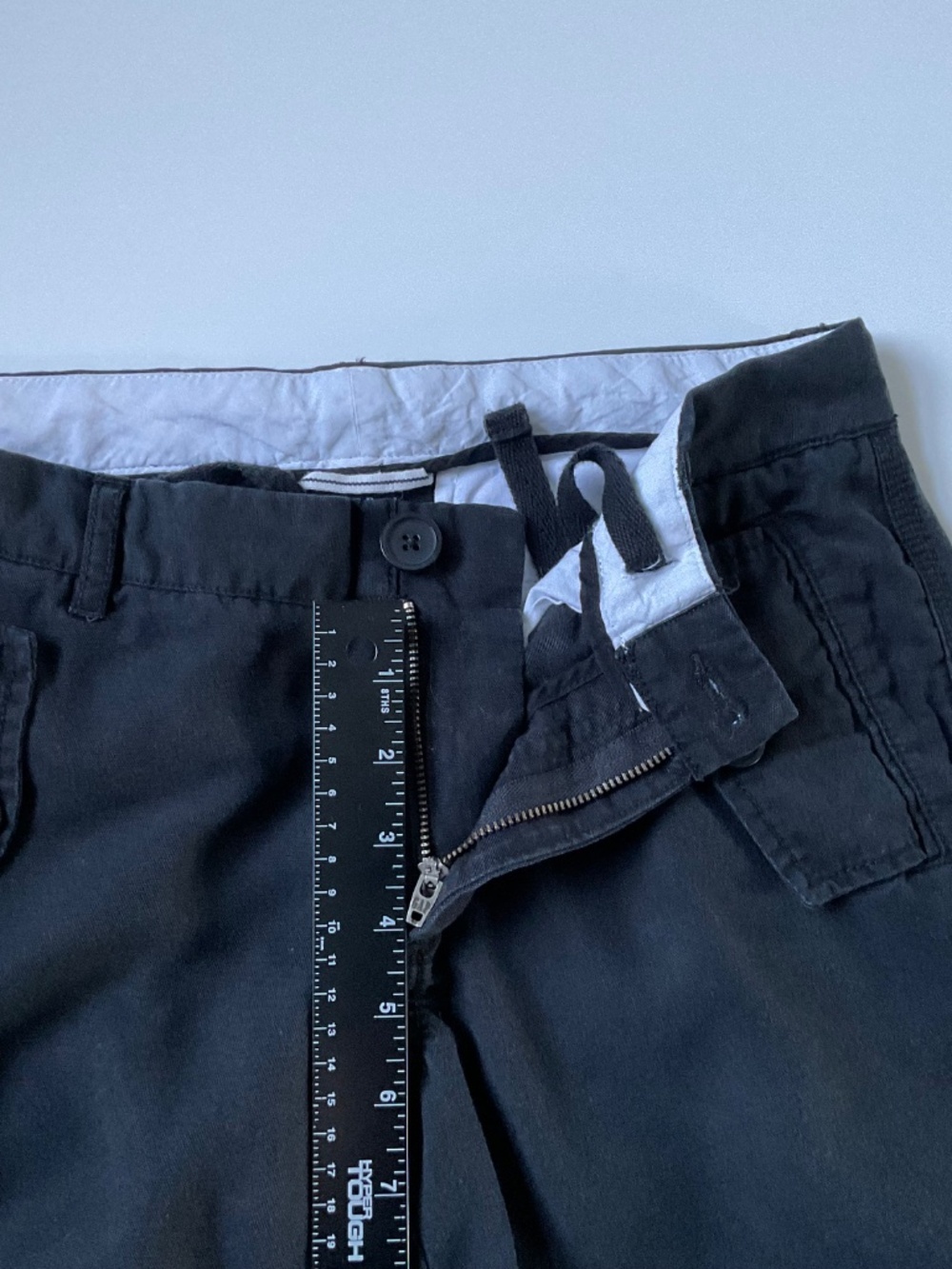 Gap Womens Cropped Pants Sz 4 Black Utility Modern Clean Girl Streetwear Chino - Picture 4 of 13